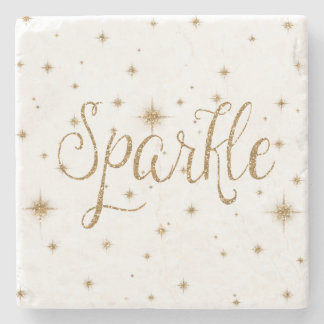 Porta-copo De Pedra Sparkles do ouro