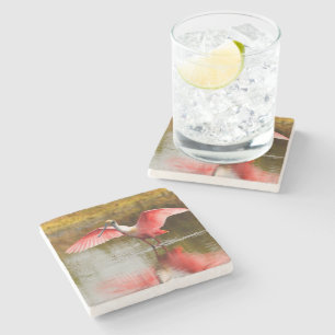 Porta-copo De Pedra spoonbill