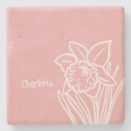 Porta-copo De Pedra Spring Daffodil 