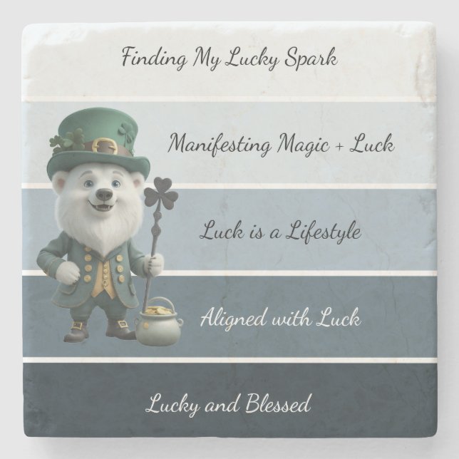 Porta-copo De Pedra St. Patrick’s Affirmation (Frente)