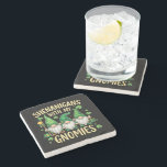 Porta-copo De Pedra St Patrick’s Day Lucky Shamrock Gnome<br><div class="desc">St Patrick’s Day Lucky Shamrock Gnome</div>