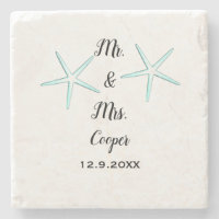 Starfish Custom Casal Name Beach Wedding Trendy