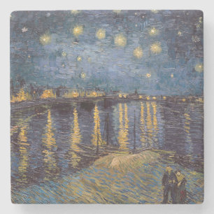 Porta-copo De Pedra Starry Night Over Rhone River por Vincent Van Gogh