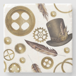 Porta-copo De Pedra Steampunk