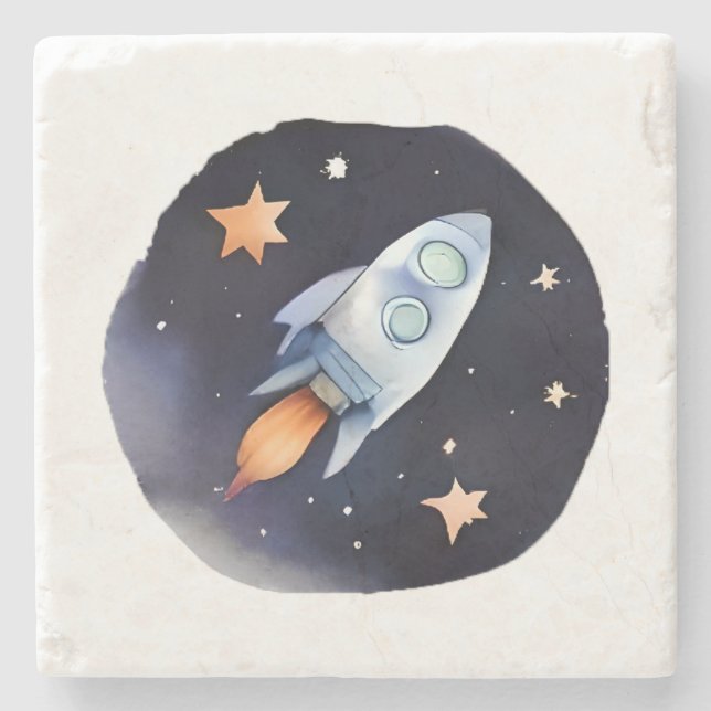 Porta-copo De Pedra Stellar Rocket Adventure (Frente)