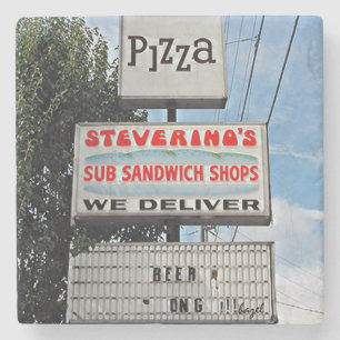 Porta-copo De Pedra Steverino, Atenas, Geórgia, Coaster. de pedra de