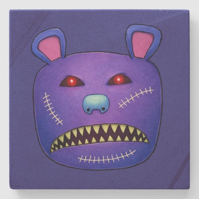 Porta-copo De Pedra Stitched Nightmare Bear (Frente)