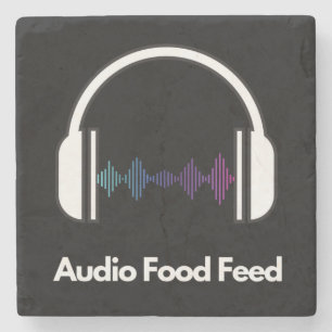 Porta-copo De Pedra Stone Coaster - Alimentação de Áudio Comida