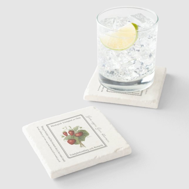 Porta-copo De Pedra Strawberry seedling is a Christmas tree (Lateral)