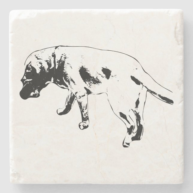 Porta-copo De Pedra Strings e Histórias (Frente)