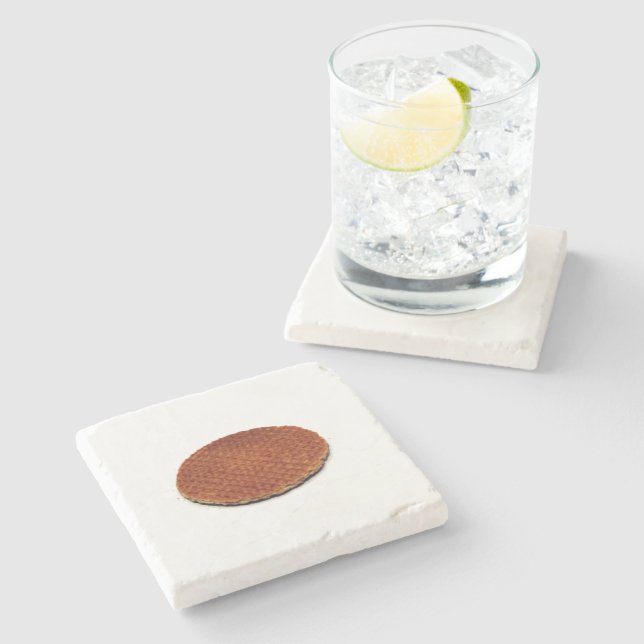 Porta-copo De Pedra Stroopwafel (Lateral)