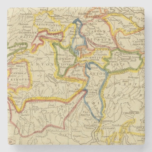 Porta-copo De Pedra Suiça 21 (Frente)