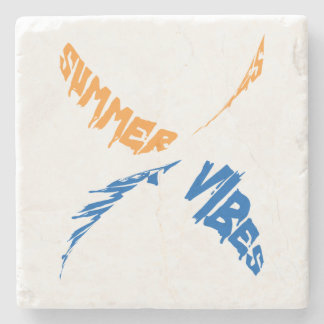 Porta-copo De Pedra Summer Vibes: Sol, Divertimento e Bons Tempos