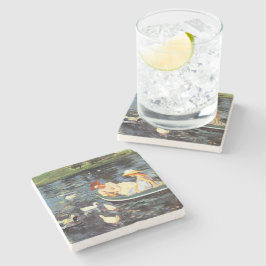 Porta-copo De Pedra Summertime (por Mary Cassatt)
