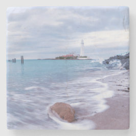 Porta-copo De Pedra Sunset de praia mágica