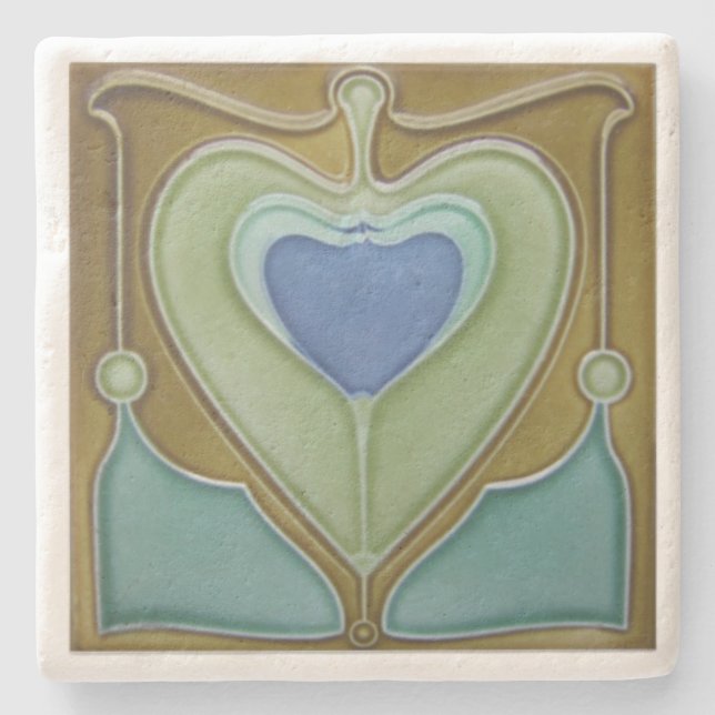 Porta-copo De Pedra Suporte de Pedra - Antigo Reprodução Art Nouveau (Frente)