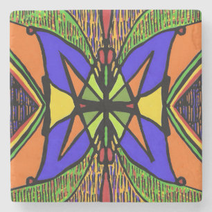 Porta-copo De Pedra Suporte de Pedra de Mármore com Design Abstrato