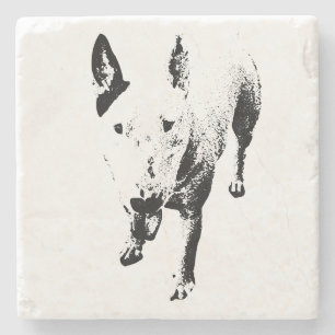 Porta-copo De Pedra Suporte para Copo Bull Terrier – Garra em Cada Gol