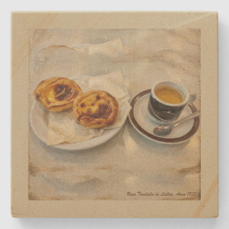 Porta-copo De Pedra Suporte para Pastel de Nata