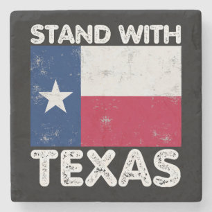 Porta-copo De Pedra Suporte para Texas I Stand com Texas Texan Flag