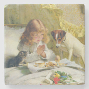Porta-copo De Pedra Suspense Vintage Charles Burton Barber