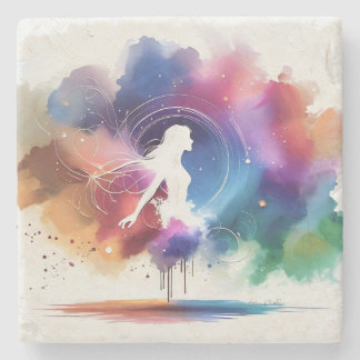 Porta-copo De Pedra Sussurros de uma Alma Arco-Íris