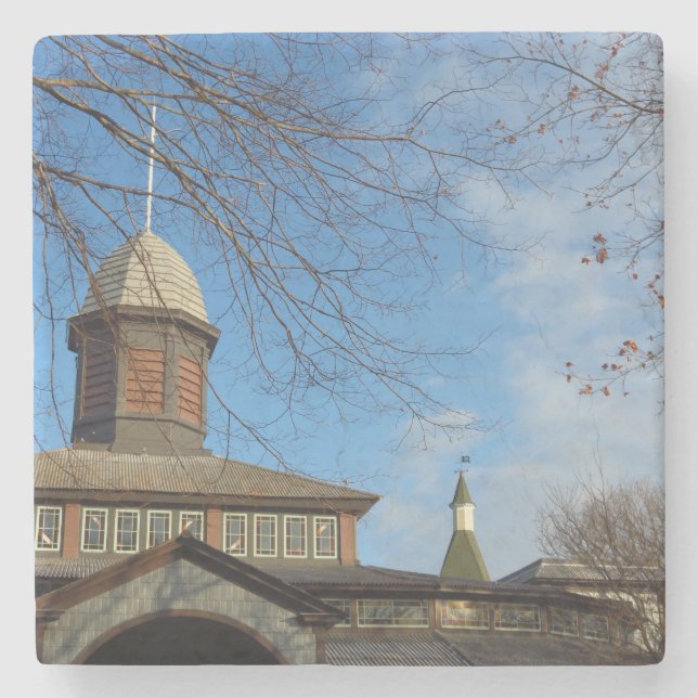Porta-copo De Pedra Tabernacle and Church Steeple - Martha's Vineyard (Frente)