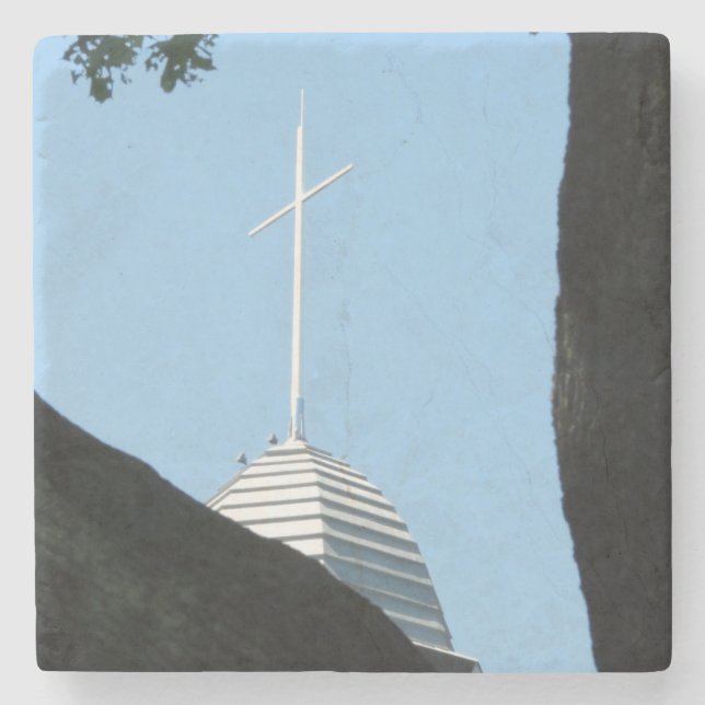 Porta-copo De Pedra Tabernacle Cross - Martha's Vineyard (Frente)