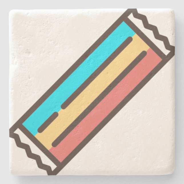 Porta-copo De Pedra taffy (Frente)