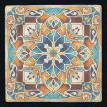 Porta-copo De Pedra Talavera azulejo vintage favores do casamento mexi<br><div class="desc">Teal Blue e marrom coloridos vintage O casamento mexicano favorece talavera azulejo azulejos monogramas personalizados de pedra de casamento portas copos de casamento personalizadas modelo de decoração de mesas prática presentes de decoração de casa presentes de decoração de casa</div>