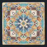Porta-copo De Pedra Talavera azulejo vintage favores do casamento mexi<br><div class="desc">Teal Blue e marrom coloridos vintage O casamento mexicano favorece talavera azulejo azulejos monogramas personalizados de pedra de casamento portas copos de casamento personalizadas modelo de decoração de mesas prática presentes de decoração de casa presentes de decoração de casa</div>