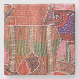 Porta-copo De Pedra Tapeçaria Colorida na Porta copos da Praça de Isra