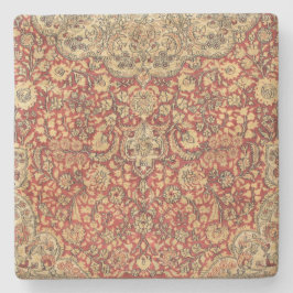 Porta-copo De Pedra Tapeçaria Vermelha e Tan da Porta copos Quadrada d