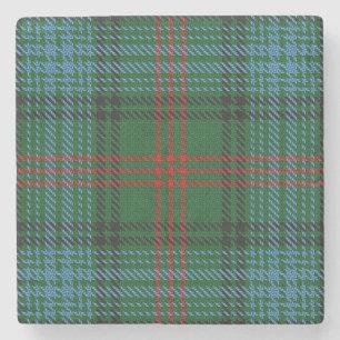 Porta-copo De Pedra Tartan escocês velho da caça de Ross do clã da
