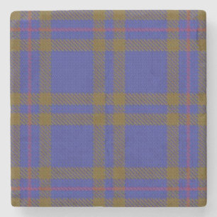 Porta-copo De Pedra Tartan escocês velho de Elliot Elliott do clã da