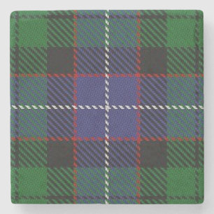 Porta-copo De Pedra Tartan escocês velho de Galbraith do clã da
