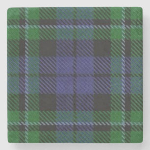 Porta-copo De Pedra Tartan escocês velho de MacCallum do clã da