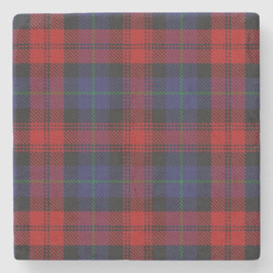 Porta-copo De Pedra Tartan escocês velho de MacLachlan do clã da
