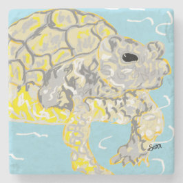 Porta-copo De Pedra Tartaruga do mar de porta copos