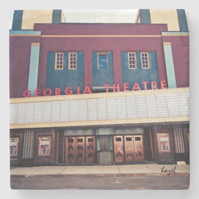 Porta-copo De Pedra Teatro Georgia Atenas Marble Porta copos. (Frente)