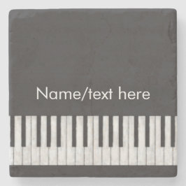 Porta-copo De Pedra Teclado customizável do quadro