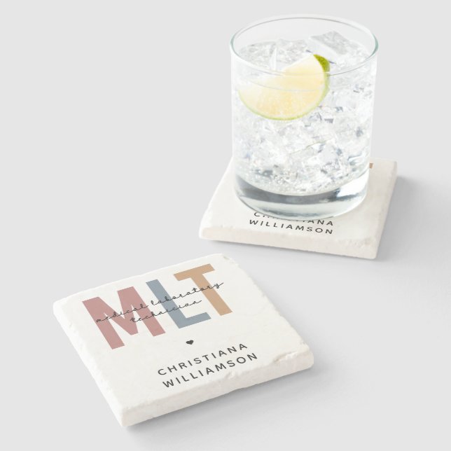 Porta-copo De Pedra Técnico de Laboratório Médico MLT Personalizado (Lateral)