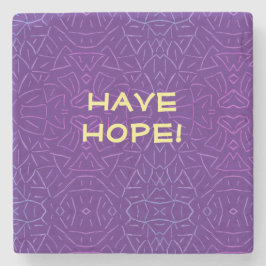 Porta-copo De Pedra Tenha Esperança!