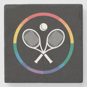 Porta-copo De Pedra Tênis Esportes Arco-íris LGBTQ Orgulho Gay Aliado