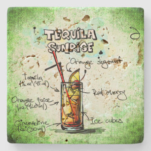 Porta-copo De Pedra Tequila - Receita do Sol