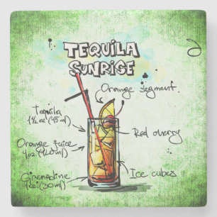 Porta-copo De Pedra Tequila - Receita do Sol