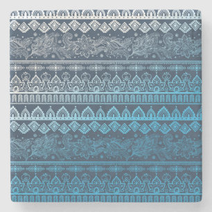 Porta-copo De Pedra Terceiro padrão étnico tribal, perfeito.