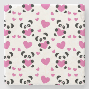 Porta-copo De Pedra Teste padrão ao dia do amor