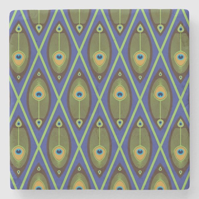 Porta-copo De Pedra Teste padrão asiático (Frente)