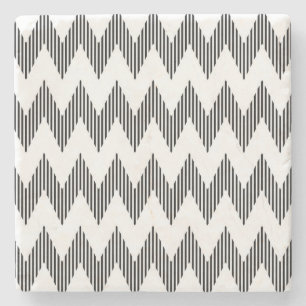 Porta-copo De Pedra Teste padrão de ziguezague geométrico